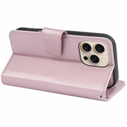 For iPhone 16 Pro Max Case Detachable 2 in 1 PU Leather Wallet Phone Cover