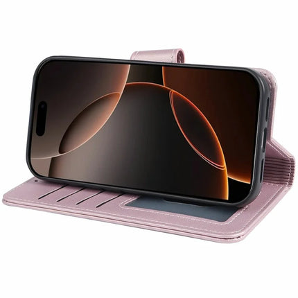 For iPhone 16 Pro Max Case Detachable 2 in 1 PU Leather Wallet Phone Cover