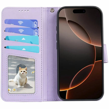 For iPhone 16 Pro Max Case Detachable 2 in 1 PU Leather Wallet Phone Cover