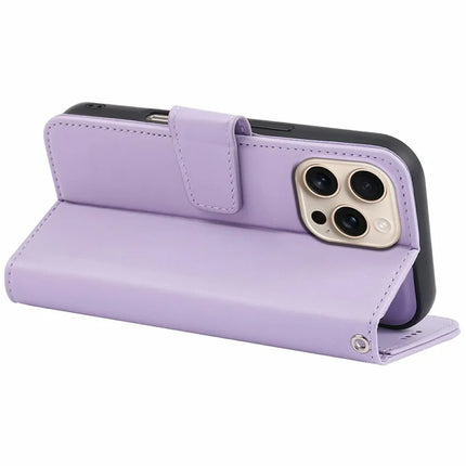 For iPhone 16 Pro Max Case Detachable 2 in 1 PU Leather Wallet Phone Cover