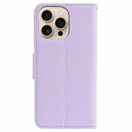 For iPhone 16 Pro Max Case Detachable 2 in 1 PU Leather Wallet Phone Cover