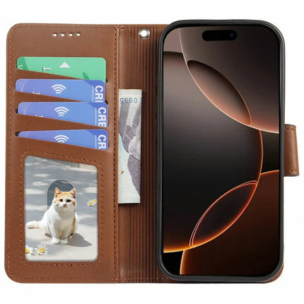 For iPhone 16 Pro Max Case Detachable 2 in 1 PU Leather Wallet Phone Cover