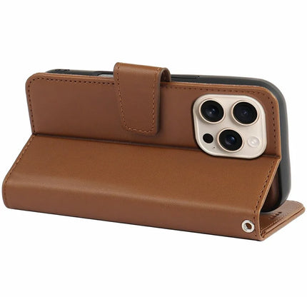 For iPhone 16 Pro Max Case Detachable 2 in 1 PU Leather Wallet Phone Cover