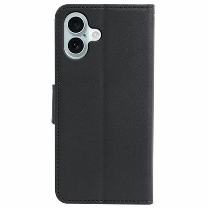 For iPhone 16 Plus Case Detachable 2 in 1 PU Leather Wallet Phone Cover