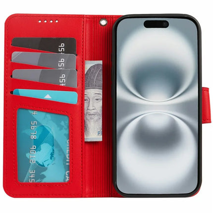 For iPhone 16 Plus Case Detachable 2 in 1 PU Leather Wallet Phone Cover