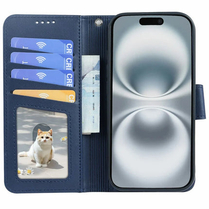 For iPhone 16 Plus Case Detachable 2 in 1 PU Leather Wallet Phone Cover