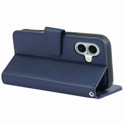 For iPhone 16 Plus Case Detachable 2 in 1 PU Leather Wallet Phone Cover