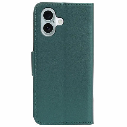 For iPhone 16 Plus Case Detachable 2 in 1 PU Leather Wallet Phone Cover