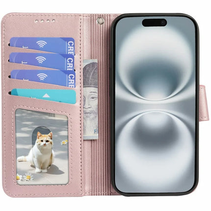 For iPhone 16 Plus Case Detachable 2 in 1 PU Leather Wallet Phone Cover