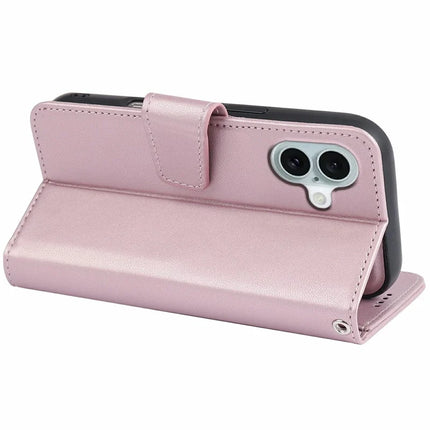 For iPhone 16 Plus Case Detachable 2 in 1 PU Leather Wallet Phone Cover