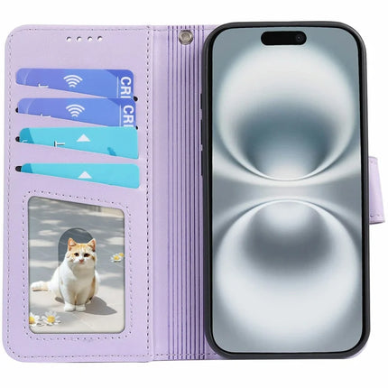 For iPhone 16 Plus Case Detachable 2 in 1 PU Leather Wallet Phone Cover