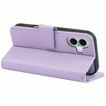 For iPhone 16 Plus Case Detachable 2 in 1 PU Leather Wallet Phone Cover