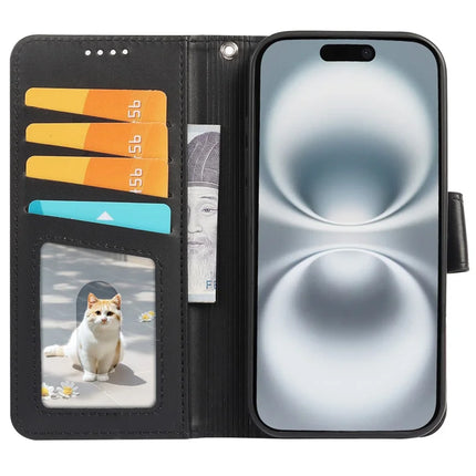 For iPhone 16 Case Detachable 2 in 1 PU Leather Wallet Phone Cover