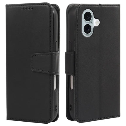 For iPhone 16 Case Detachable 2 in 1 PU Leather Wallet Phone Cover