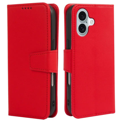 For iPhone 16 Case Detachable 2 in 1 PU Leather Wallet Phone Cover