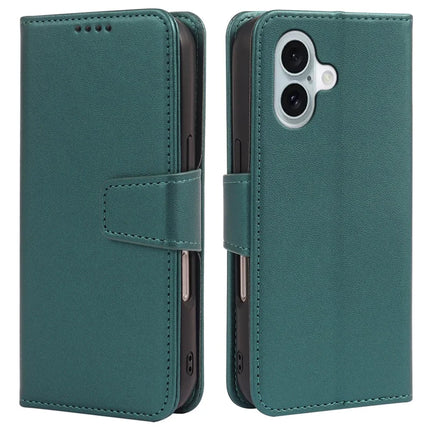 For iPhone 16 Case Detachable 2 in 1 PU Leather Wallet Phone Cover