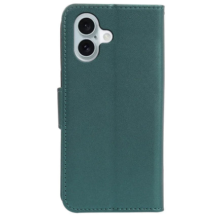 For iPhone 16 Case Detachable 2 in 1 PU Leather Wallet Phone Cover