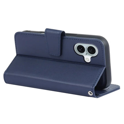 For iPhone 16 Case Detachable 2 in 1 PU Leather Wallet Phone Cover