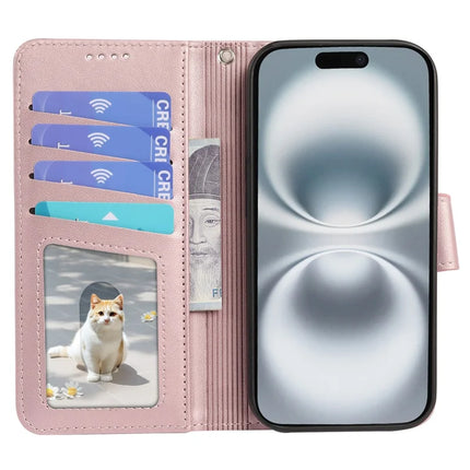 For iPhone 16 Case Detachable 2 in 1 PU Leather Wallet Phone Cover