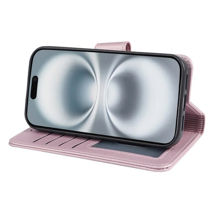 For iPhone 16 Case Detachable 2 in 1 PU Leather Wallet Phone Cover