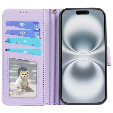For iPhone 16 Case Detachable 2 in 1 PU Leather Wallet Phone Cover