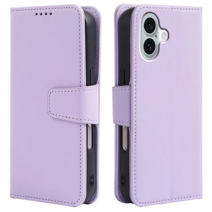 For iPhone 16 Case Detachable 2 in 1 PU Leather Wallet Phone Cover
