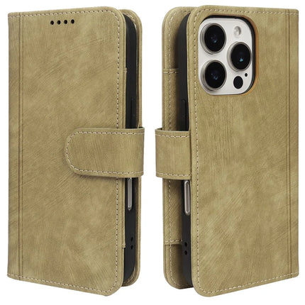 For iPhone 16 Pro Max Leather Case Line Pattern Wallet Phone Cover with 9 Card Slots