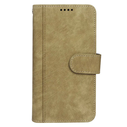 For iPhone 16 Pro Max Leather Case Line Pattern Wallet Phone Cover with 9 Card Slots