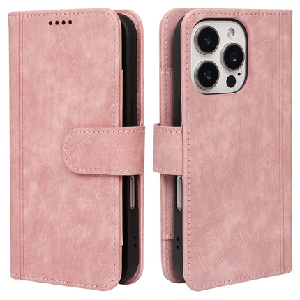 For iPhone 16 Pro Max Leather Case Line Pattern Wallet Phone Cover with 9 Card Slots