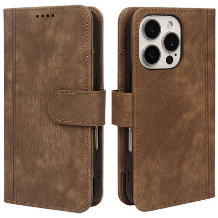 For iPhone 16 Pro Max Leather Case Line Pattern Wallet Phone Cover with 9 Card Slots