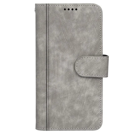 For iPhone 16 Plus Leather Case Line Pattern Wallet Phone Cover with 9 Card Slots