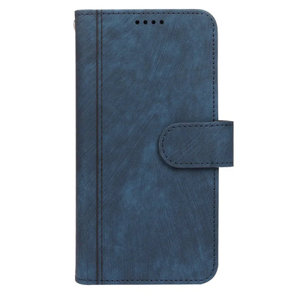 For iPhone 16 Plus Leather Case Line Pattern Wallet Phone Cover with 9 Card Slots