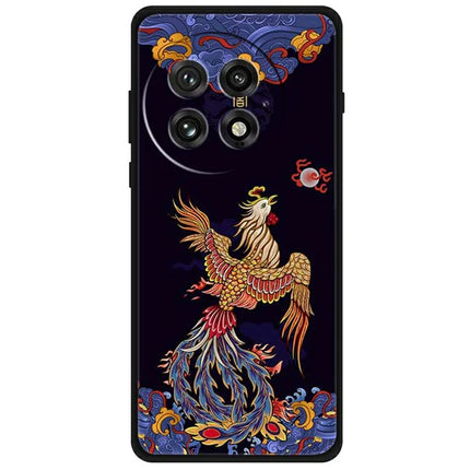 For OnePlus 13 Case Pattern Printing Anti-Scratch TPU Phone Cover - Phoenix Chasing The Sun