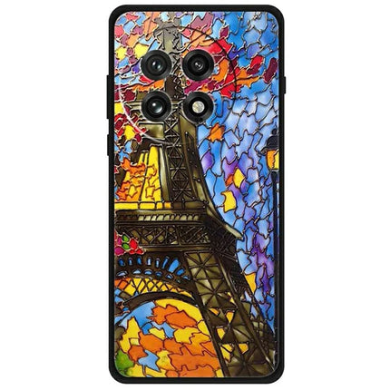 For OnePlus 13 Case Pattern Printing Anti-Scratch TPU Phone Cover - Iron Tower