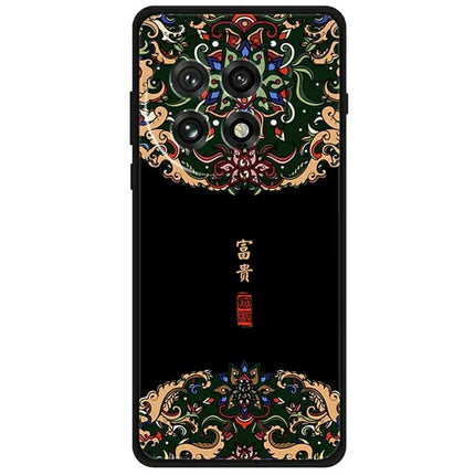 For OnePlus 13 Case Pattern Printing Anti-Scratch TPU Phone Cover - Wealthy  /  Black
