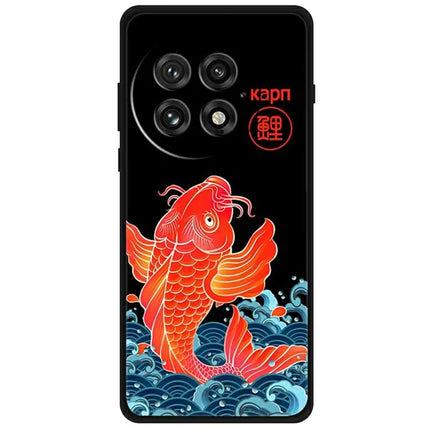For OnePlus 13 Case Pattern Printing Anti-Scratch TPU Phone Cover - Leaping Fish