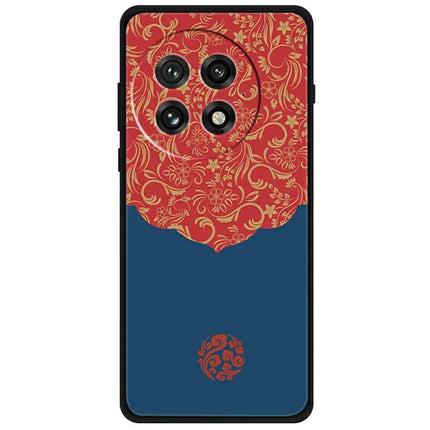 For OnePlus 13 Case Pattern Printing Anti-Scratch TPU Phone Cover - Lace Auspicious Clouds