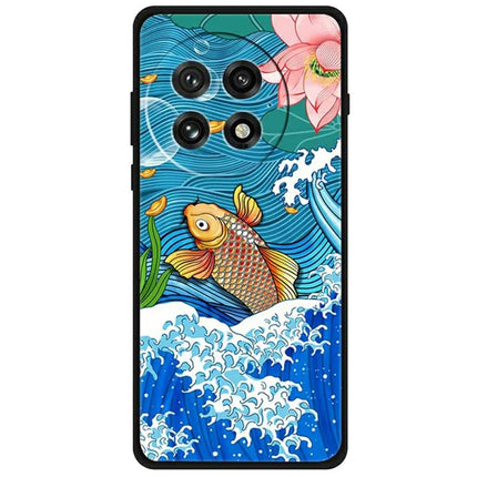 For OnePlus 13 Case Pattern Printing Anti-Scratch TPU Phone Cover - Carp Surfing