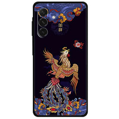 For Samsung Galaxy A26 5G Case Pattern Printing Anti Scratch TPU Phone Cover - Phoenix Chasing The Sun