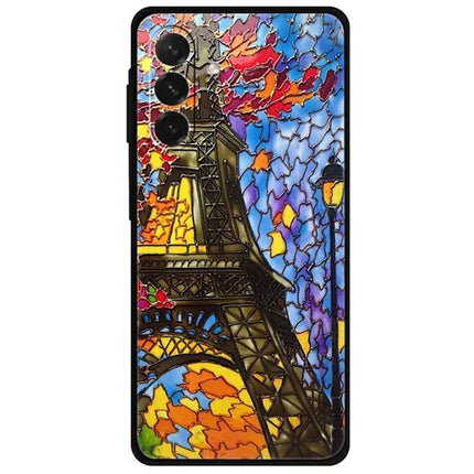 For Samsung Galaxy A26 5G Case Pattern Printing Anti Scratch TPU Phone Cover - Iron Tower