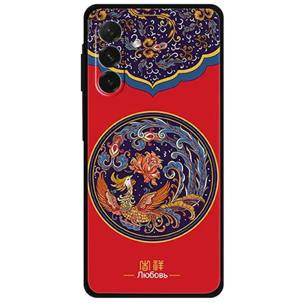 For Samsung Galaxy A26 5G Case Pattern Printing Anti Scratch TPU Phone Cover - Phoenix Flower