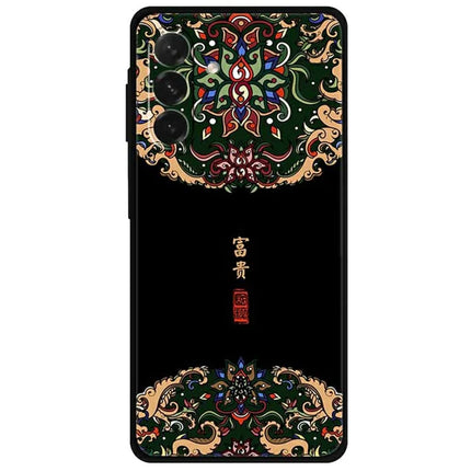 For Samsung Galaxy A26 5G Case Pattern Printing Anti Scratch TPU Phone Cover - Wealthy  /  Black