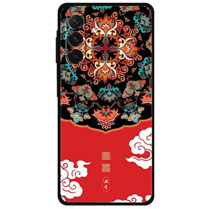 For Samsung Galaxy A26 5G Case Pattern Printing Anti Scratch TPU Phone Cover - Richness  /  Red