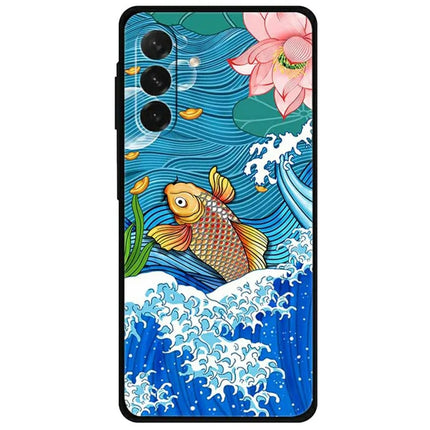 For Samsung Galaxy A26 5G Case Pattern Printing Anti Scratch TPU Phone Cover - Carp Surfing