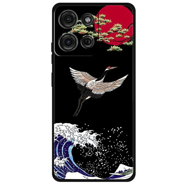 For Motorola Moto G75 5G Case Pattern Printing Anti-Scratch TPU Phone Cover - Soaring Skyward