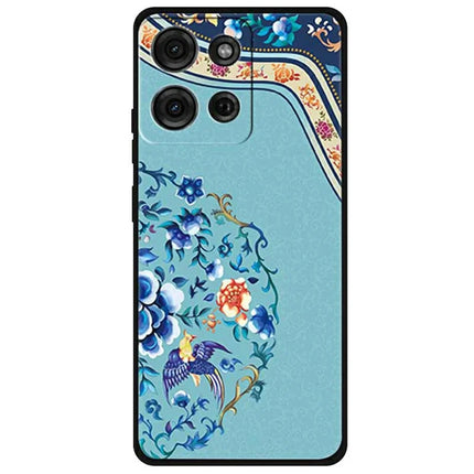 For Motorola Moto G75 5G Case Pattern Printing Anti-Scratch TPU Phone Cover - Imperial Embroidery