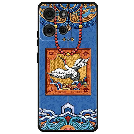 For Motorola Moto G75 5G Case Pattern Printing Anti-Scratch TPU Phone Cover - Step into the Azure Clouds