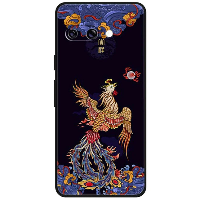 For Google Pixel 9a Case Pattern Printing Anti Scratch TPU Phone Cover - Phoenix Chasing The Sun
