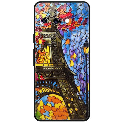 For Google Pixel 9a Case Pattern Printing Anti Scratch TPU Phone Cover - Iron Tower