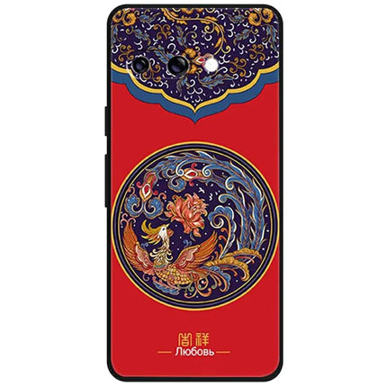 For Google Pixel 9a Case Pattern Printing Anti Scratch TPU Phone Cover - Phoenix Flower